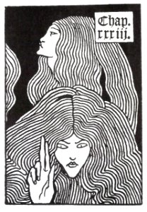 Aubrey Beardsley : Chapter heading from Le Morte d'Arthur