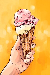 Ice Scream. Free illustration for personal and commercial use.