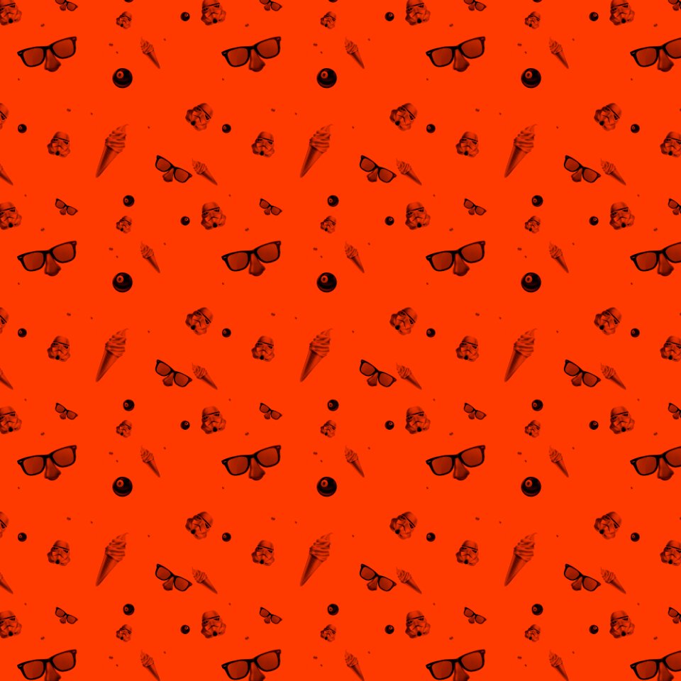 Star wars orange pattern. Free illustration for personal and commercial use.