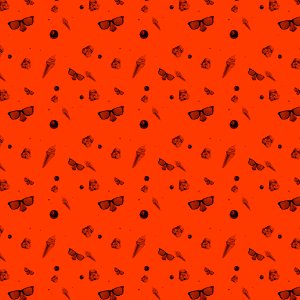 Star wars orange pattern. Free illustration for personal and commercial use.