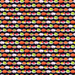 Sushi pattern. Free illustration for personal and commercial use.
