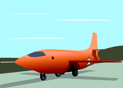 Bell X-1. Free illustration for personal and commercial use.