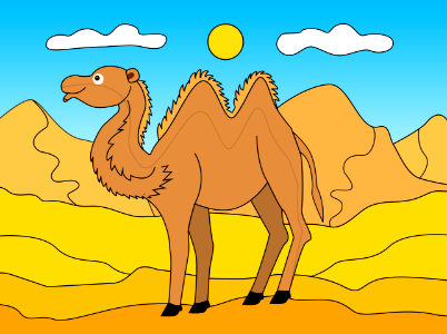 Camel. Free illustration for personal and commercial use.