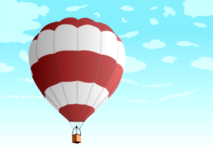 Hot air balloon. Free illustration for personal and commercial use.