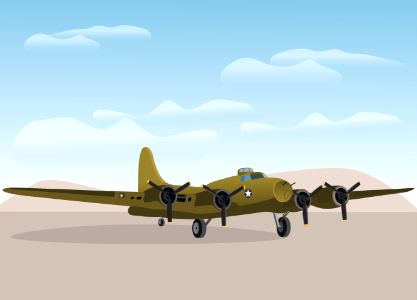 Memphis Belle. Free illustration for personal and commercial use.