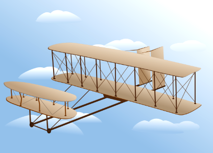 Wright Flyer. Free illustration for personal and commercial use.
