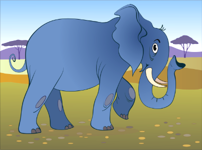 Elephant. Free illustration for personal and commercial use.