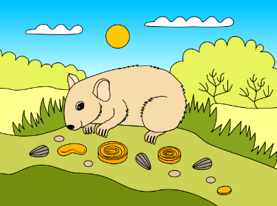 Hamster. Free illustration for personal and commercial use.