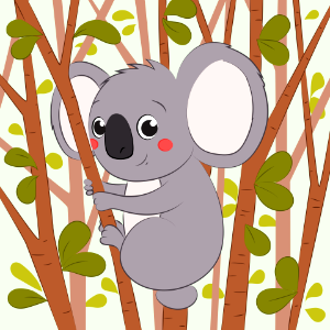Koala. Free illustration for personal and commercial use.