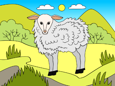 Lamb. Free illustration for personal and commercial use.