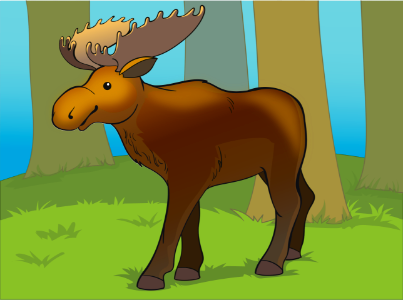 Moose. Free illustration for personal and commercial use.