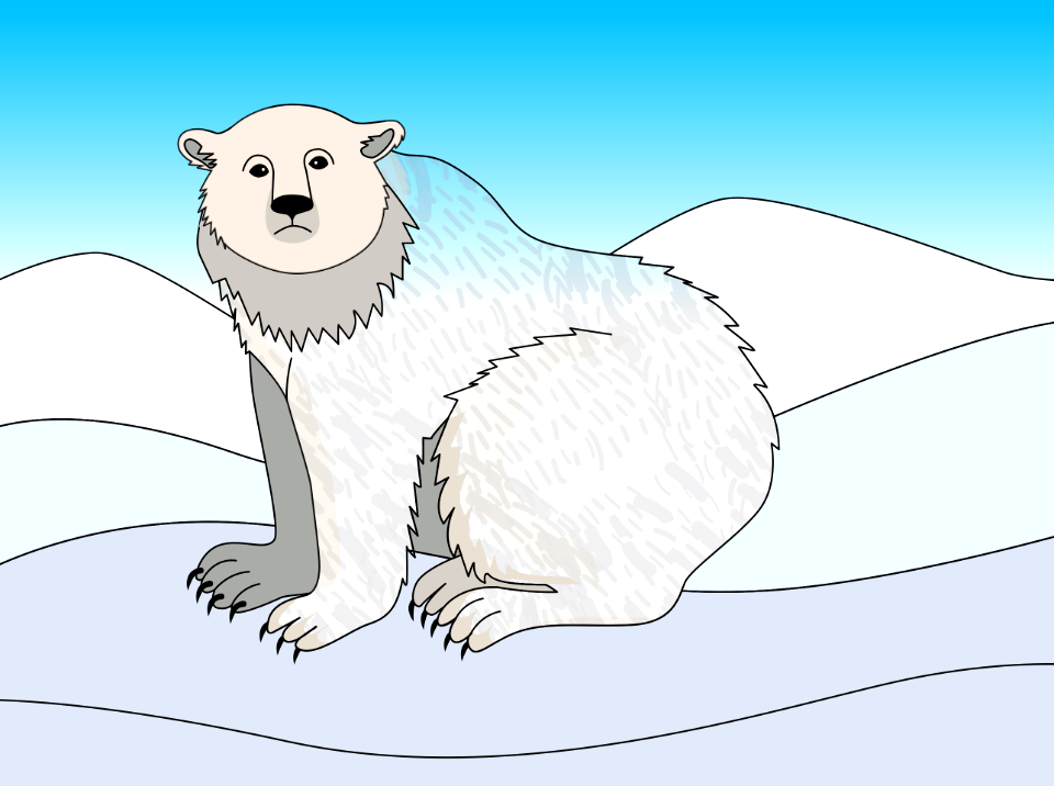 Polar beer. Free illustration for personal and commercial use.