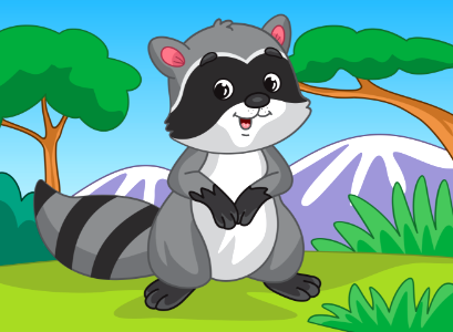 Raccoon. Free illustration for personal and commercial use.