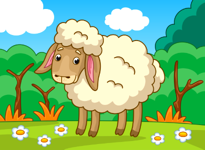 Sheep. Free illustration for personal and commercial use.