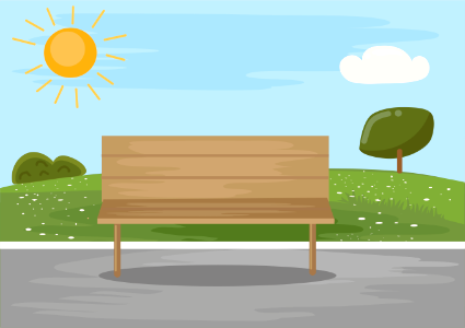 Bench. Free illustration for personal and commercial use.