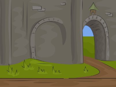 Castle arch. Free illustration for personal and commercial use.