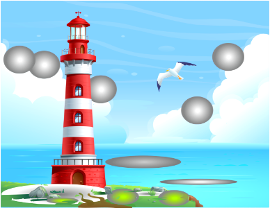 Lighthouse. Free illustration for personal and commercial use.
