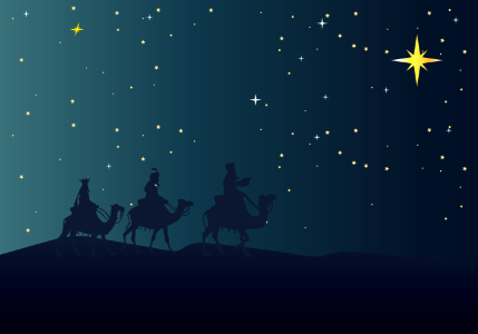 Christmas three kings. Free illustration for personal and commercial use.