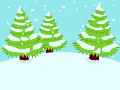 Christmas trees. Free illustration for personal and commercial use.