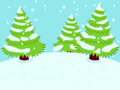Christmas trees. Free illustration for personal and commercial use.