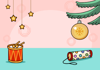 Christmass toys. Free illustration for personal and commercial use.