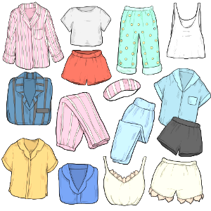 Pajamas. Free illustration for personal and commercial use.