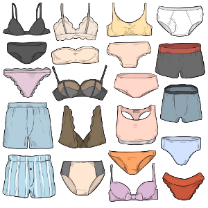 Underwear. Free illustration for personal and commercial use.