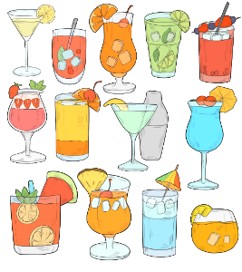 Cocktail. Free illustration for personal and commercial use.