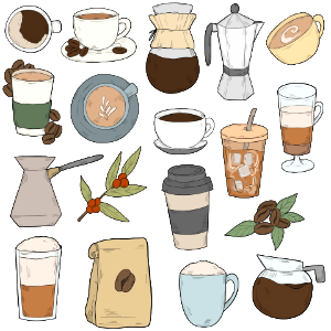 Coffee. Free illustration for personal and commercial use.