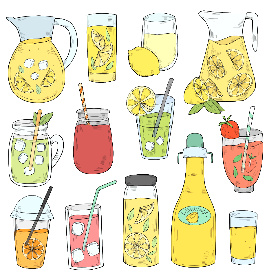 Lemonade. Free illustration for personal and commercial use.