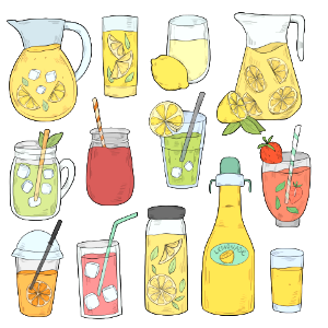 Lemonade. Free illustration for personal and commercial use.