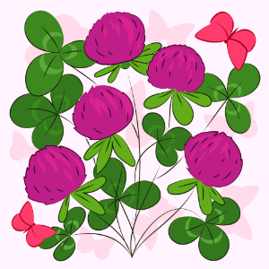 Clover. Free illustration for personal and commercial use.