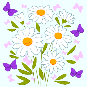 Daisy. Free illustration for personal and commercial use.