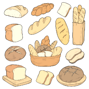 Bread. Free illustration for personal and commercial use.