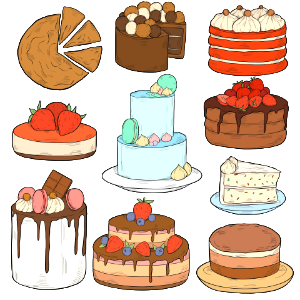 Cake. Free illustration for personal and commercial use.