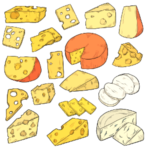 Cheese. Free illustration for personal and commercial use.