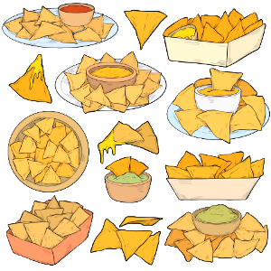 Nachos. Free illustration for personal and commercial use.