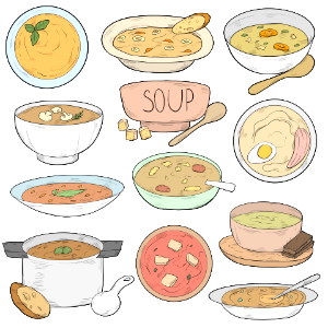 Soup. Free illustration for personal and commercial use.