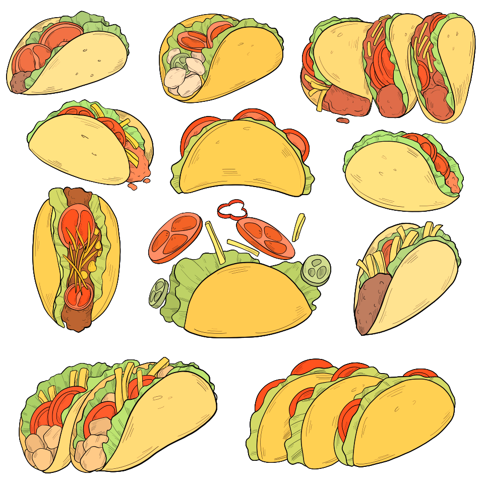 Taco. Free illustration for personal and commercial use.