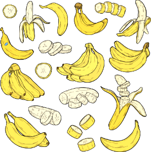 Banana. Free illustration for personal and commercial use.