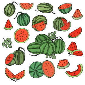 Watermelon. Free illustration for personal and commercial use.