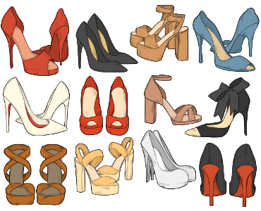 High heel. Free illustration for personal and commercial use.