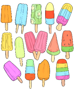 Popsicle. Free illustration for personal and commercial use.