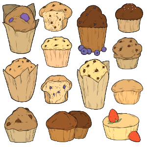 Muffin. Free illustration for personal and commercial use.
