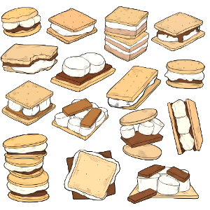 Smore. Free illustration for personal and commercial use.