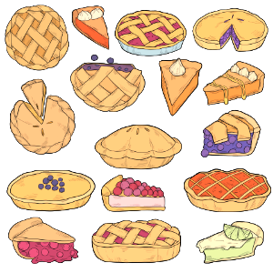 Pie. Free illustration for personal and commercial use.