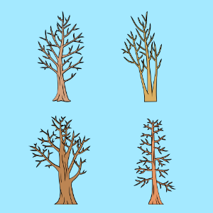 Winter tree. Free illustration for personal and commercial use.