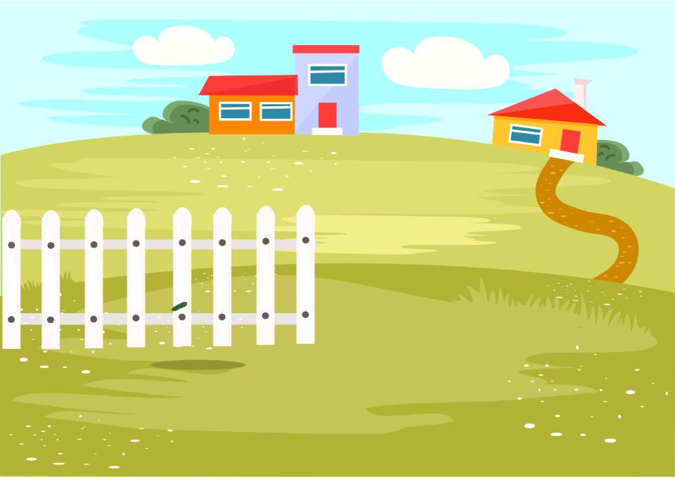 Country house. Free illustration for personal and commercial use.