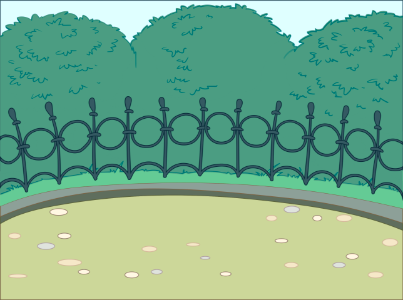 Forged fence. Free illustration for personal and commercial use.