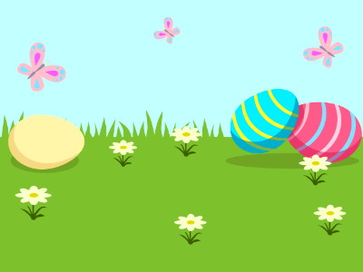 Easter eggs. Free illustration for personal and commercial use.